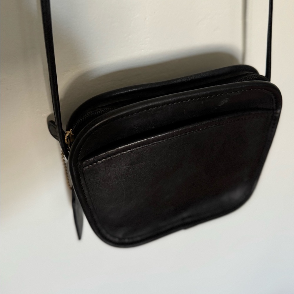 Coach vintage mini Hadley  black leather crossbody - Picture 4 of 12